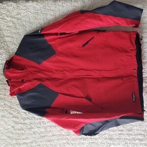 Taiga dry shell pro alpinist jacket medium red and black waterproof